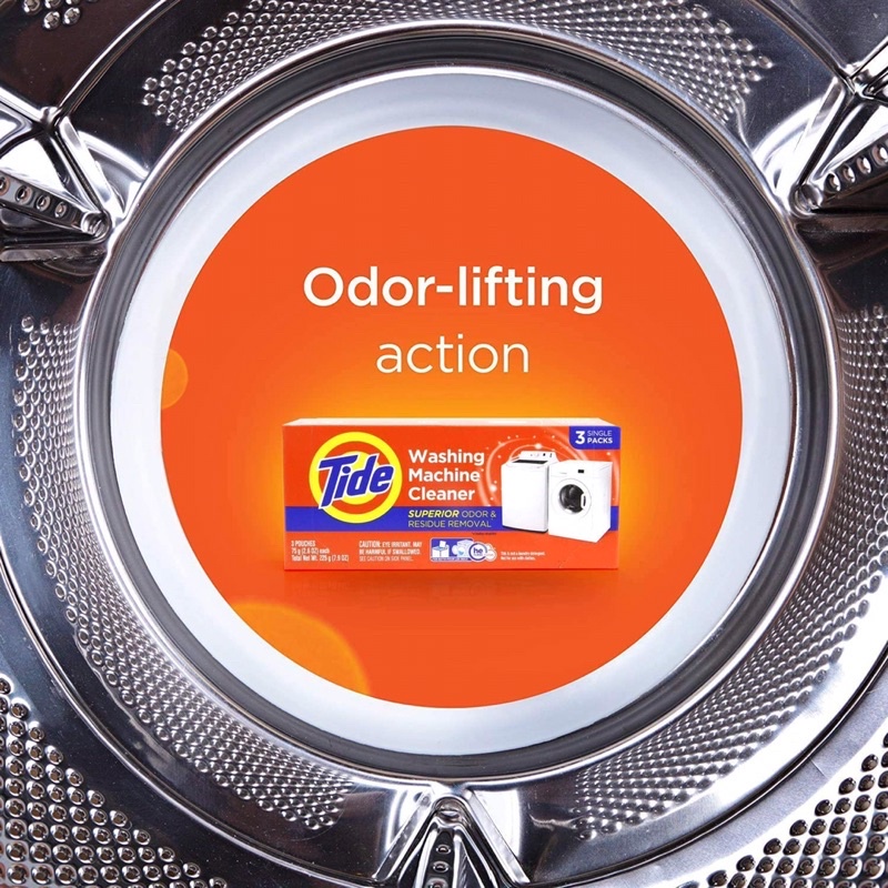 [แบ่งขาย / ซอง] ผงล้างเครื่องซักผ้า Tide washing machine cleaner, ขนาด 75g. / ซอง