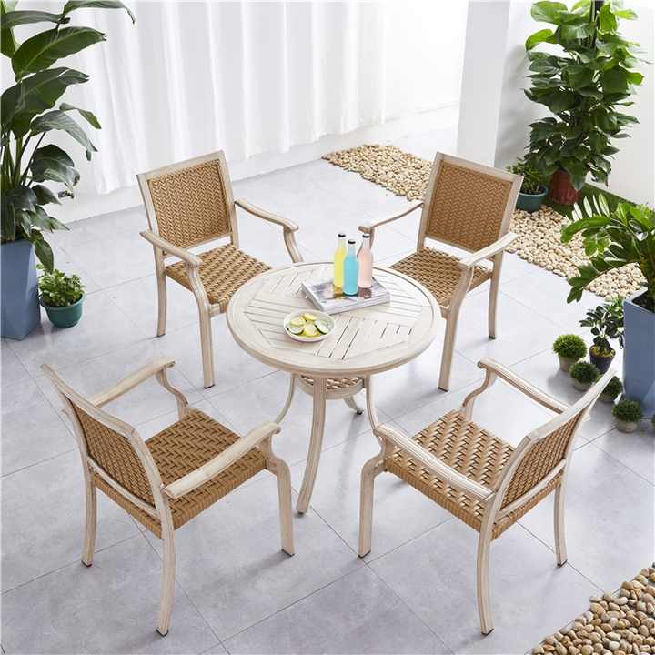 High quality outdoor garden rattan chair furniture, waterproof restaurant dining chair