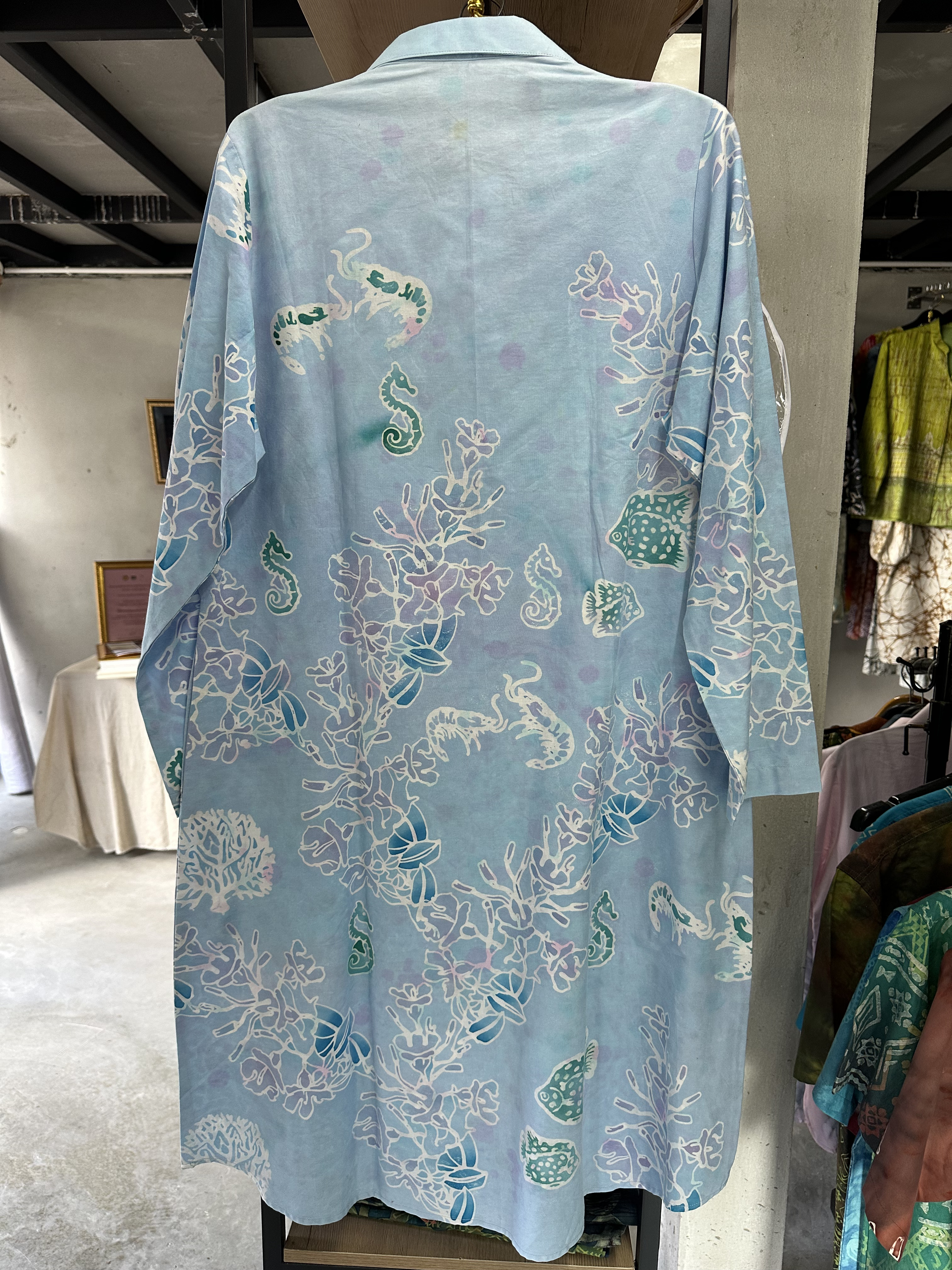 ชุดเดรส คอปก บาติก