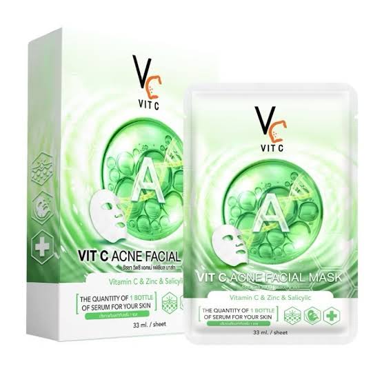 มาส์กวิตซีเกาหลี Vit C Facial Mask