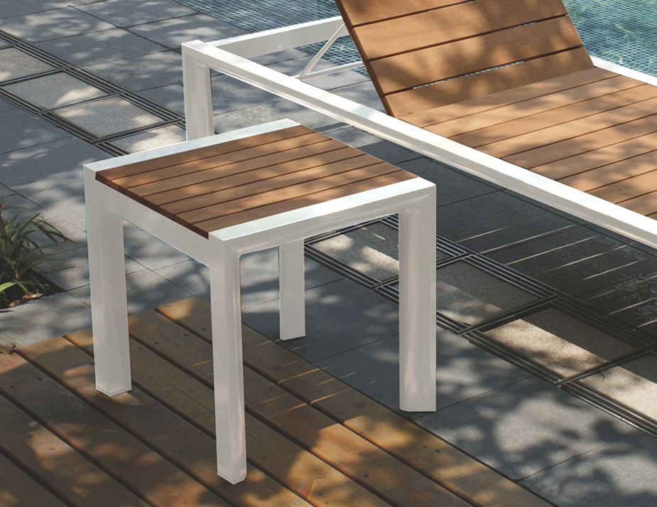 Metal Aluminum-plastic Wood Furniture Outdoor Dining Room Outdoor Table and Chair Indoor Modern Design Table