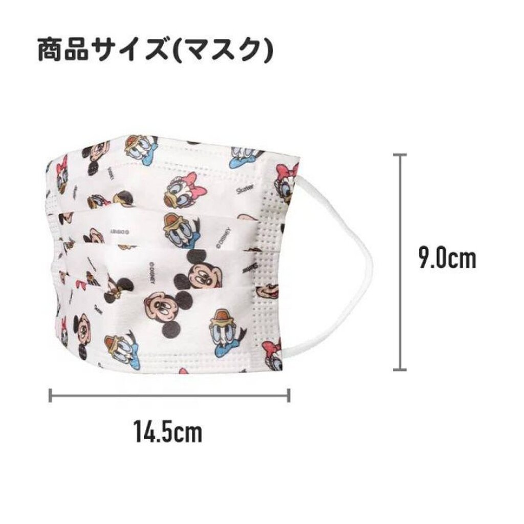 [SALES] Skater Mask หน้ากากอนามัยสำหรับเด็ก 4-10 ปี แบบ flat 30 ชิ้น Mask Children's Non-woven Character Pleated Mask