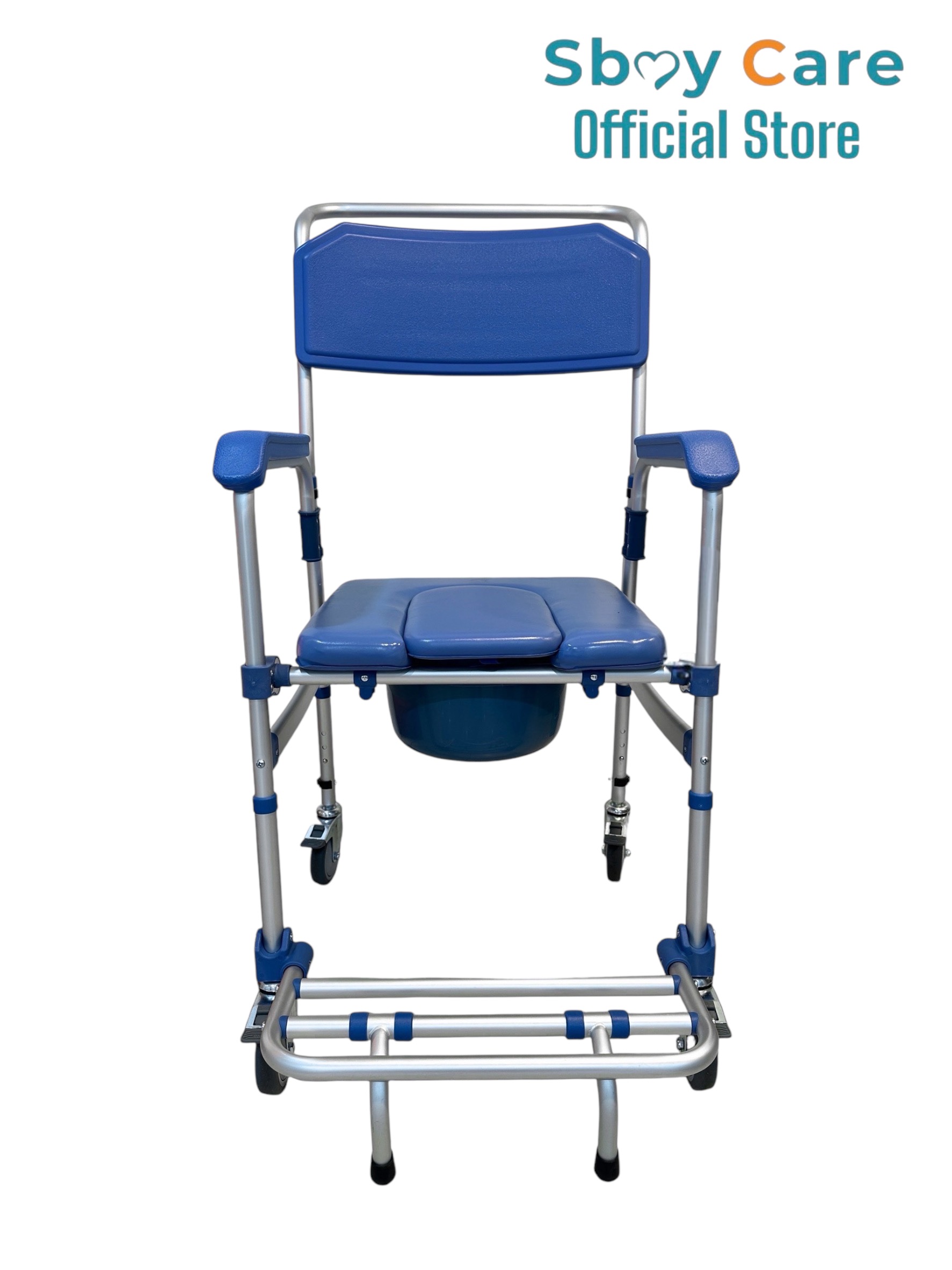 Sbay Care เก้าอี้นั่งถ่ายอลูมิเนียมมีล้อ KDB697LY04