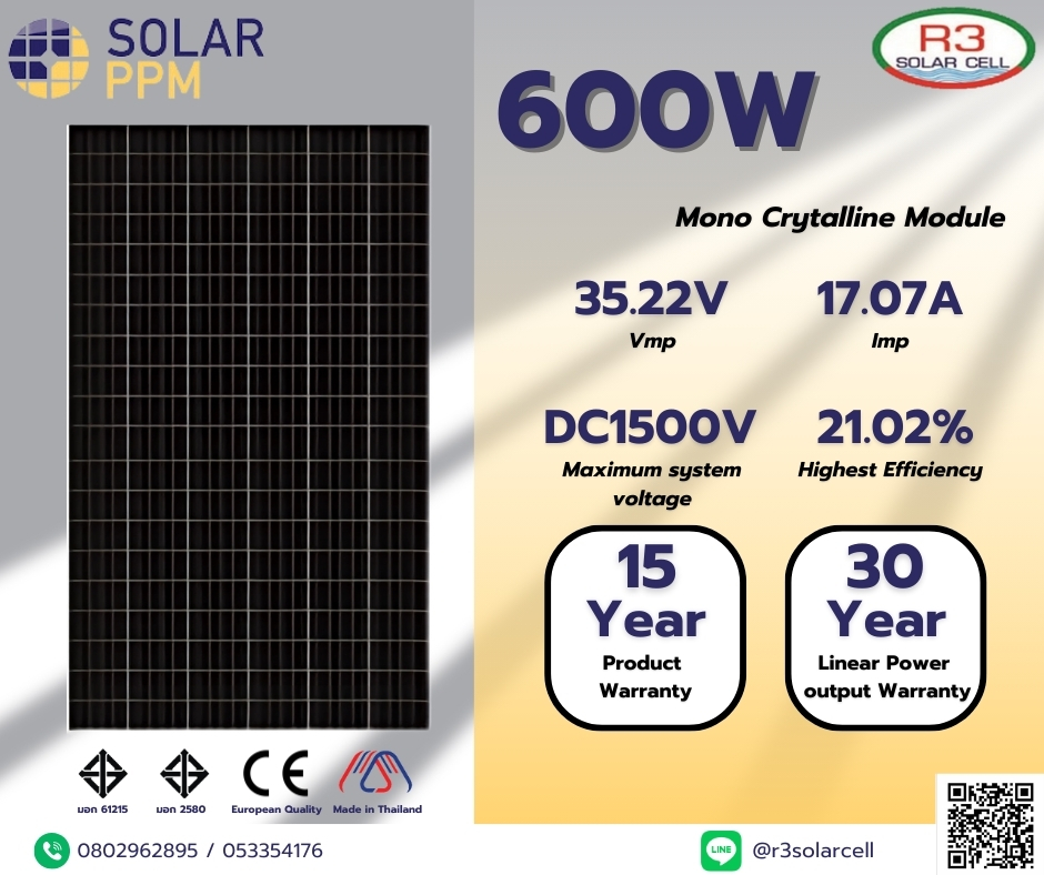 600W Mono Crytalline Module
