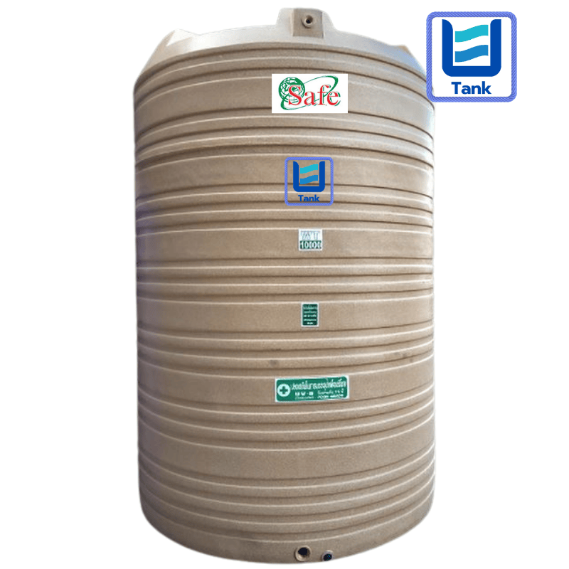 SAFE ถังเก็บน้ำ PE 10000 ลิตร ลายแกรนิต รุ่น WTG10000 มี 4 สี : ทราย / เขียว / เทา / แดง