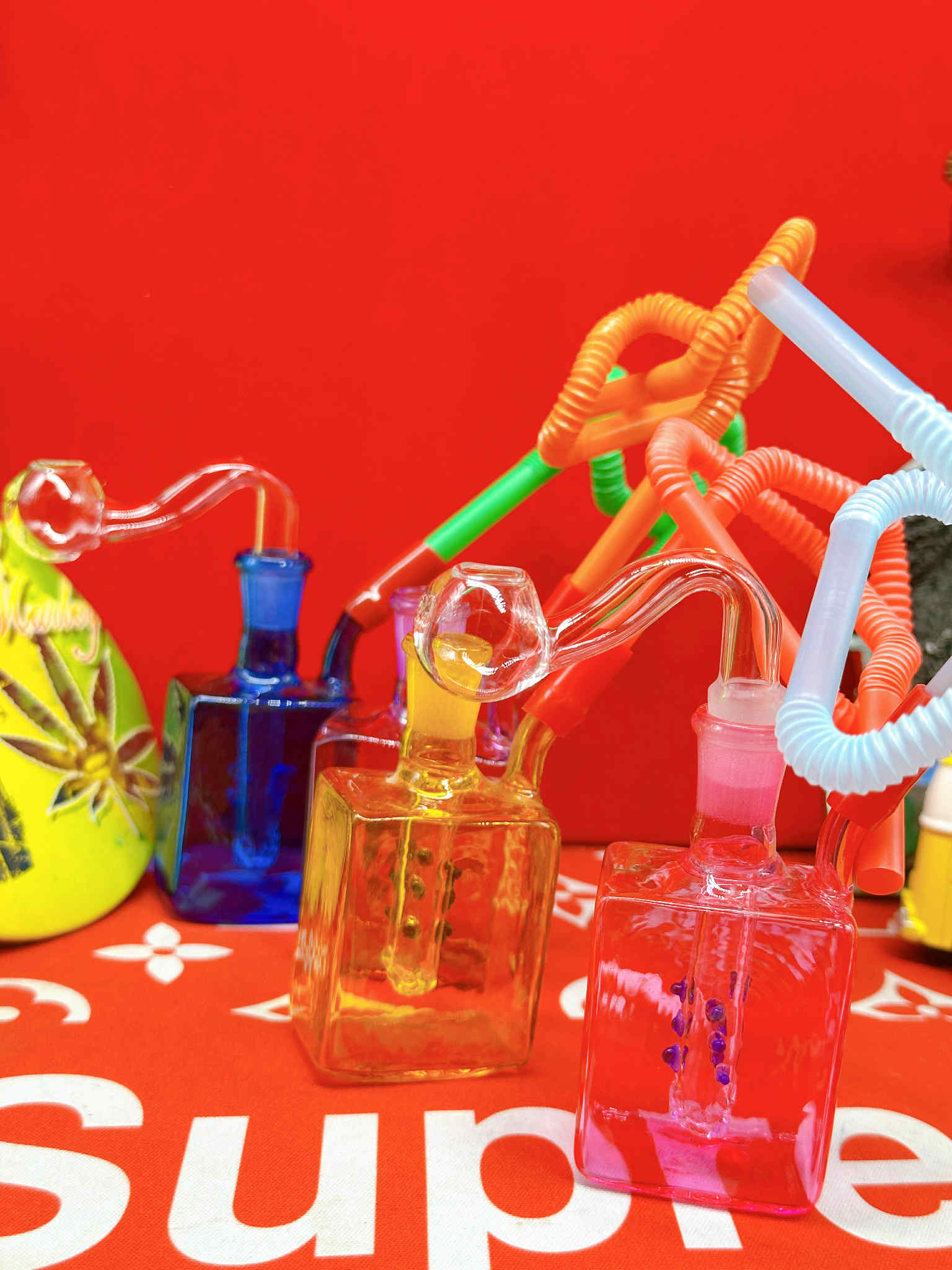 Set Glass Purple Percolator + Classic Cup (15)