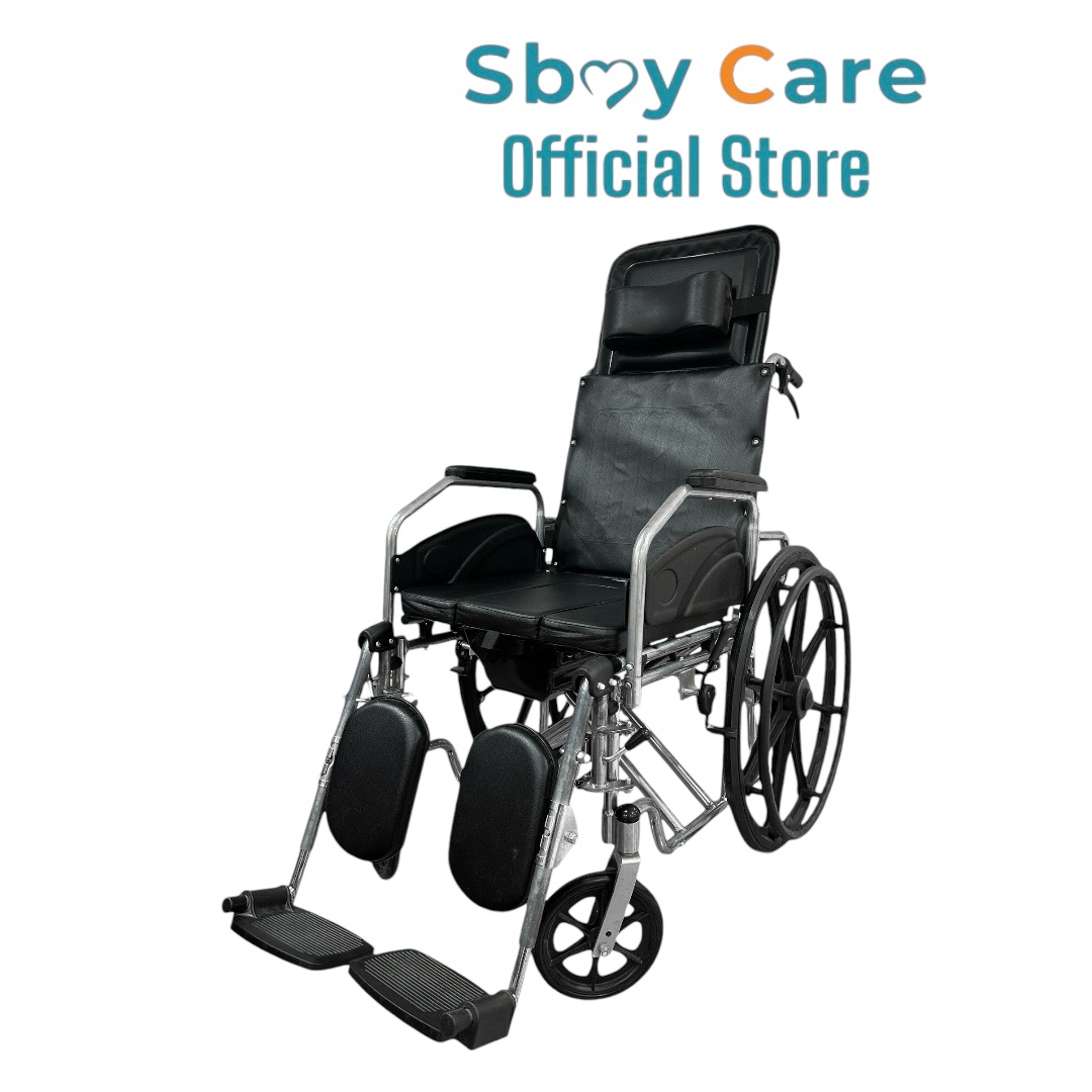 Say Care รถเข็นปรับนอนเบาะหนัง นั่งถ่าย ALK608LBGC