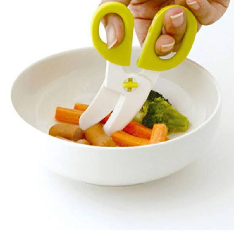 New เพิ่มลายปี 2024 Skater - Baby Food Cutter กรรไกรตัดอาหารสำหรับเด็ก