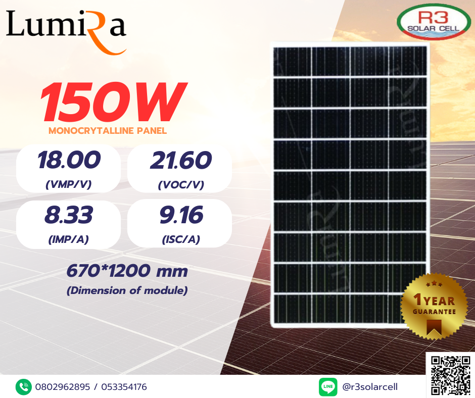 Lumira Solar PV 150W Mono
