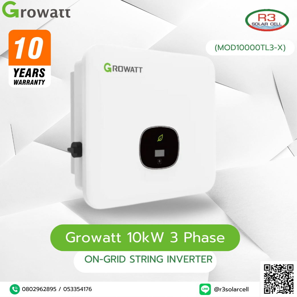 Growatt 10kW 3 Phase On-Grid String Inverter (MOD10000TL3-X)