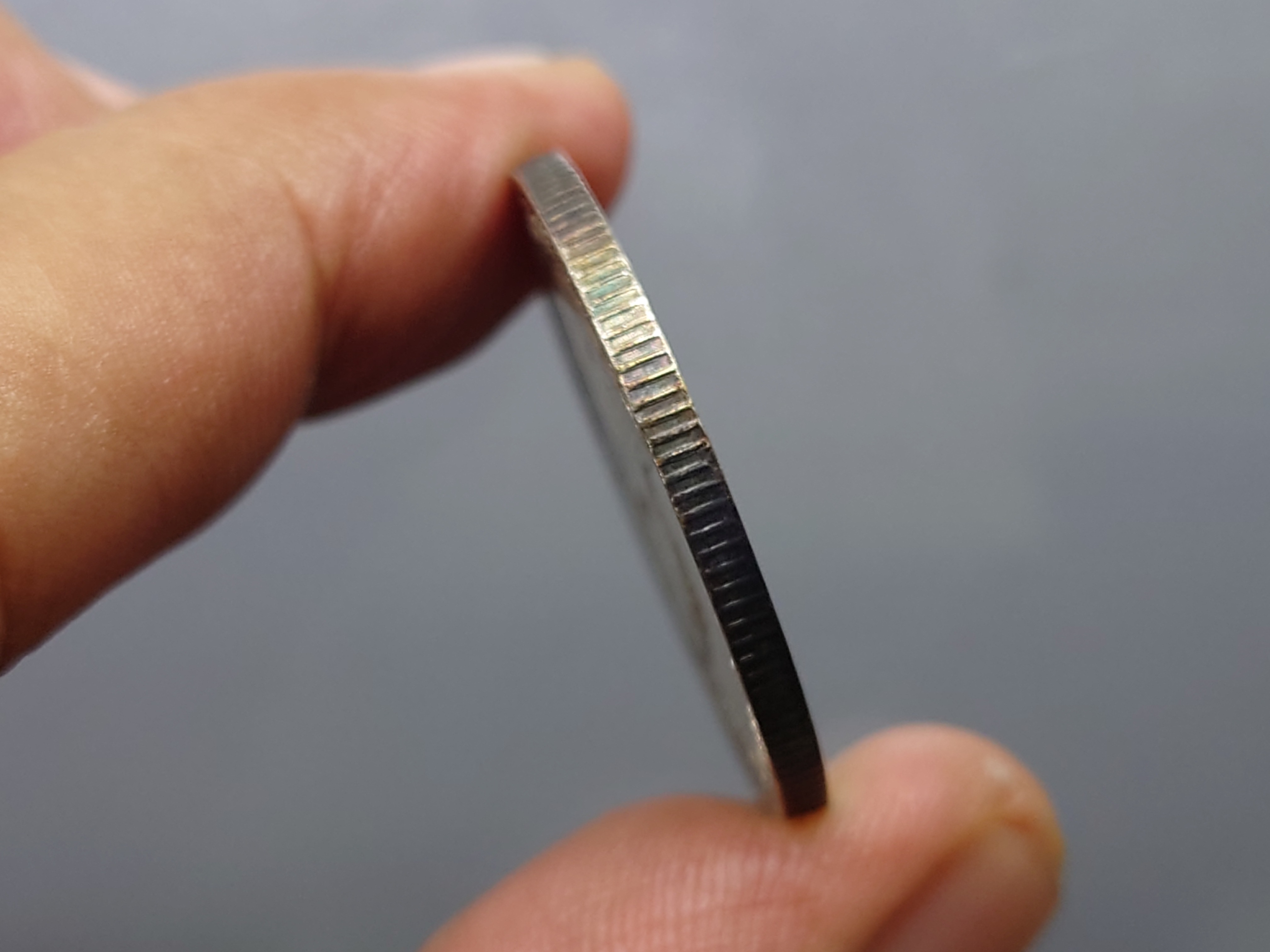 เหรียญบาทเงิน พระบรมรูป-ตราแผ่นดิน ไม่มี ร.ศ. รัชการที่ 5 สภาพสวย