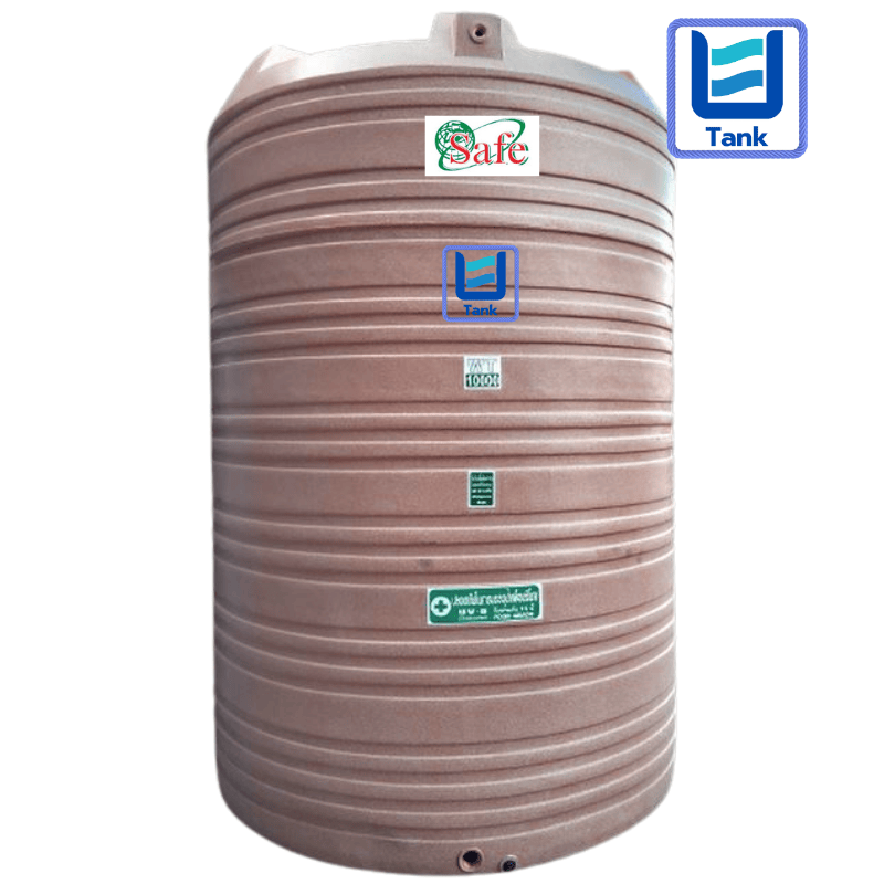 SAFE ถังเก็บน้ำ PE 10000 ลิตร ลายแกรนิต รุ่น WTG10000 มี 4 สี : ทราย / เขียว / เทา / แดง