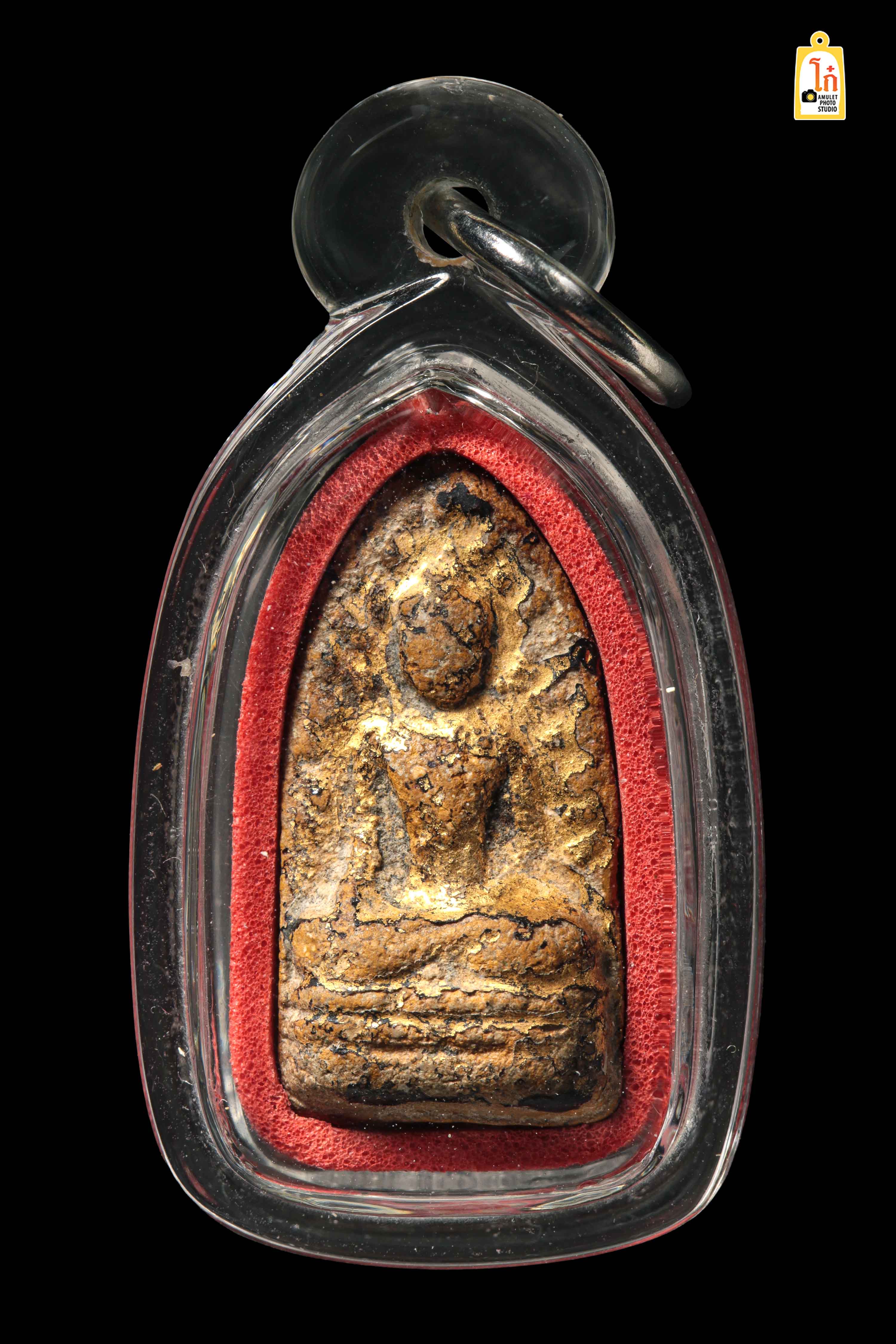 พระรอด (ปิดทอง)เนื้อว่านเหลือง พิธีเสด็จกลับ วัดสารอด ปี 2506