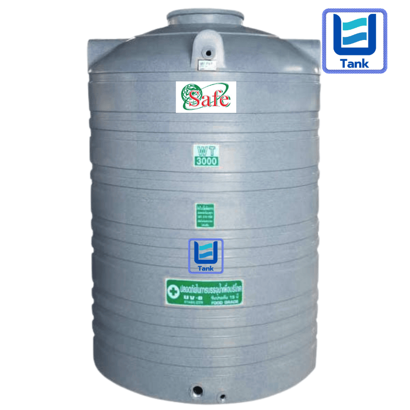 SAFE ถังเก็บน้ำ PE 3000 ลิตร ลายแกรนิต รุ่น WTG3000 มี 4 สี : ทราย / เขียว / เทา / แดง