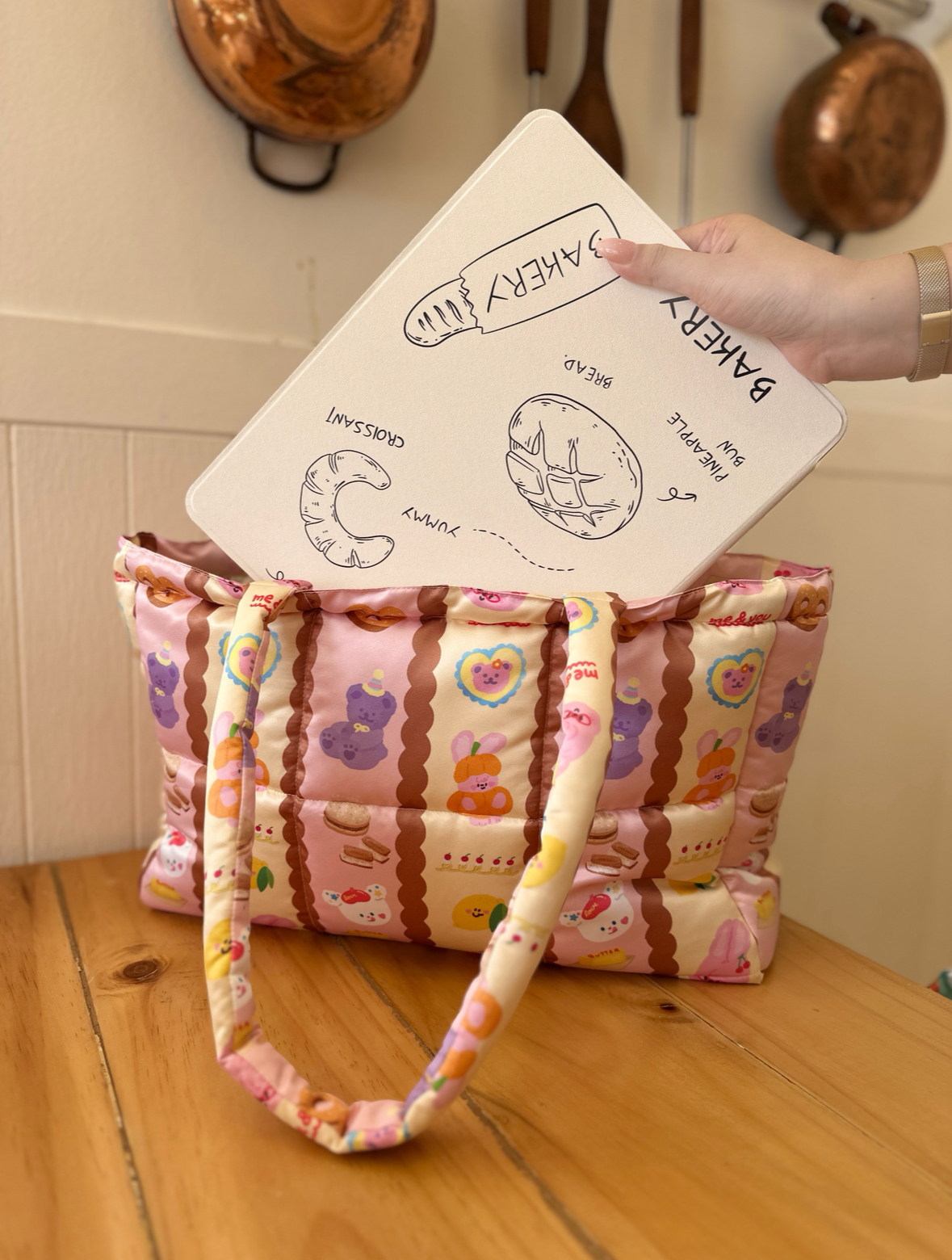 กระเป๋านุ่มนิ่มFluffy สีชมพู-เหลือง