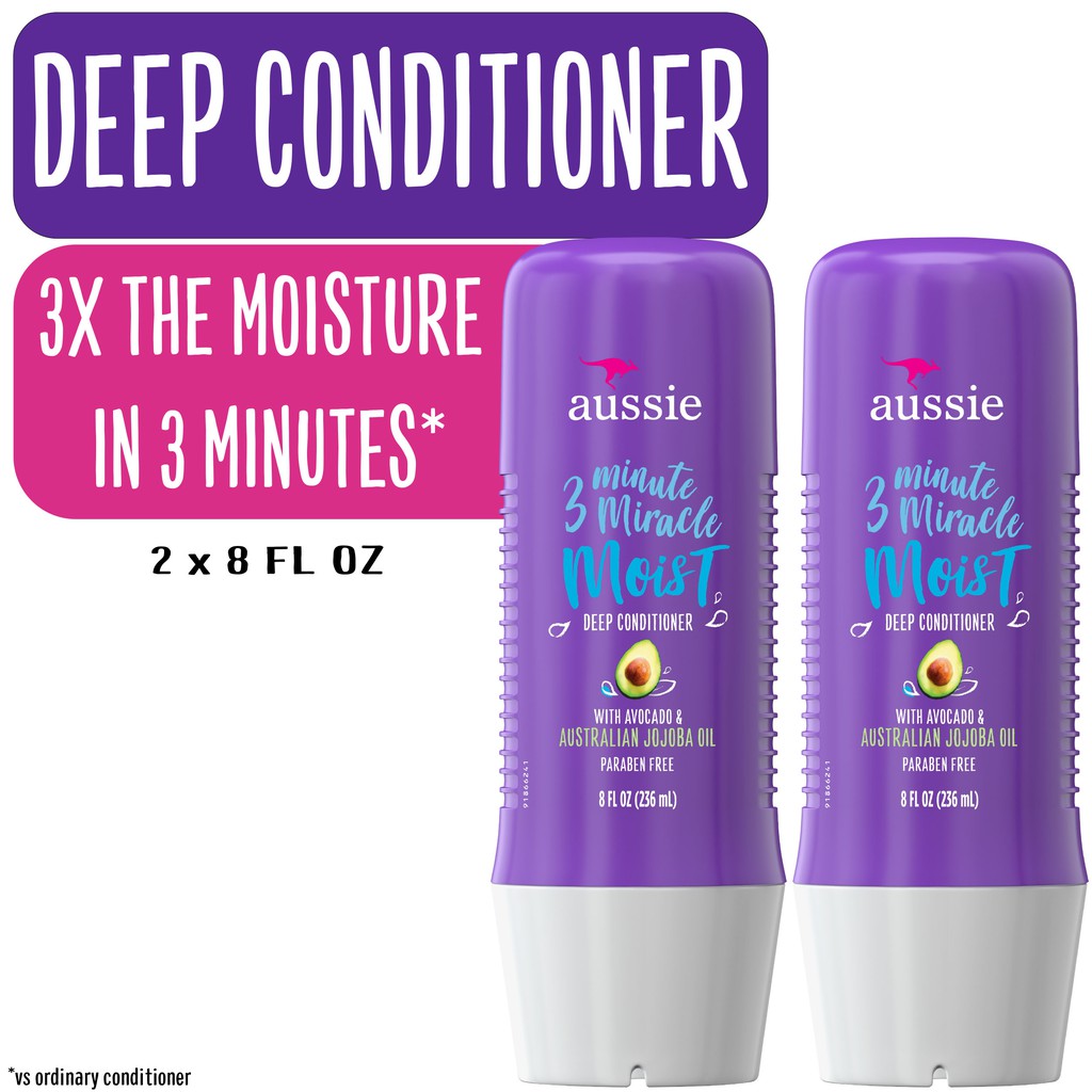 Aussie 3 Minute Miracle Deep Conditioner ครีมนวดผมสูตรเข้มข้น