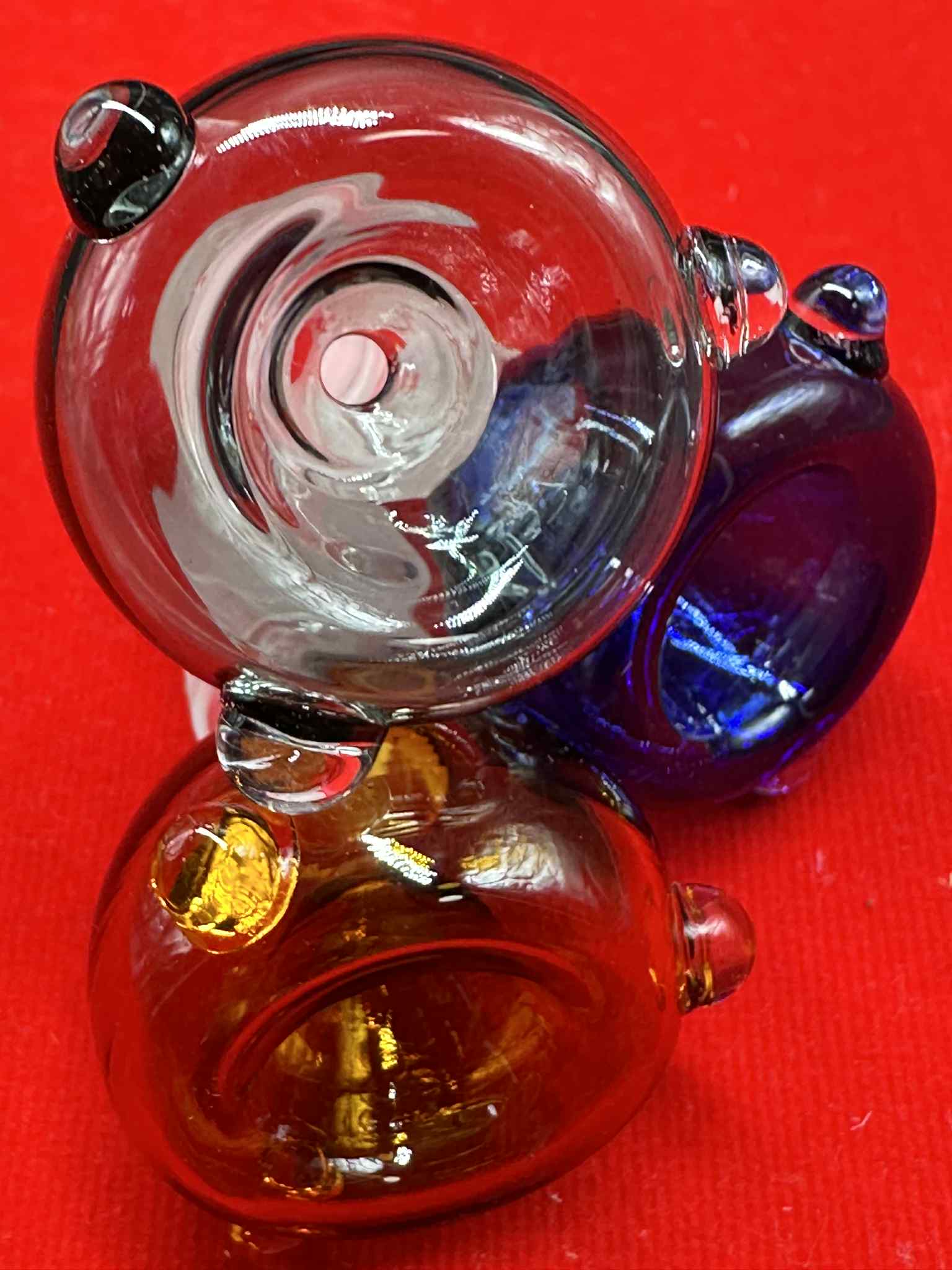 Glass 3 Small Marbles Glass Cup (14.5mm.)(29)