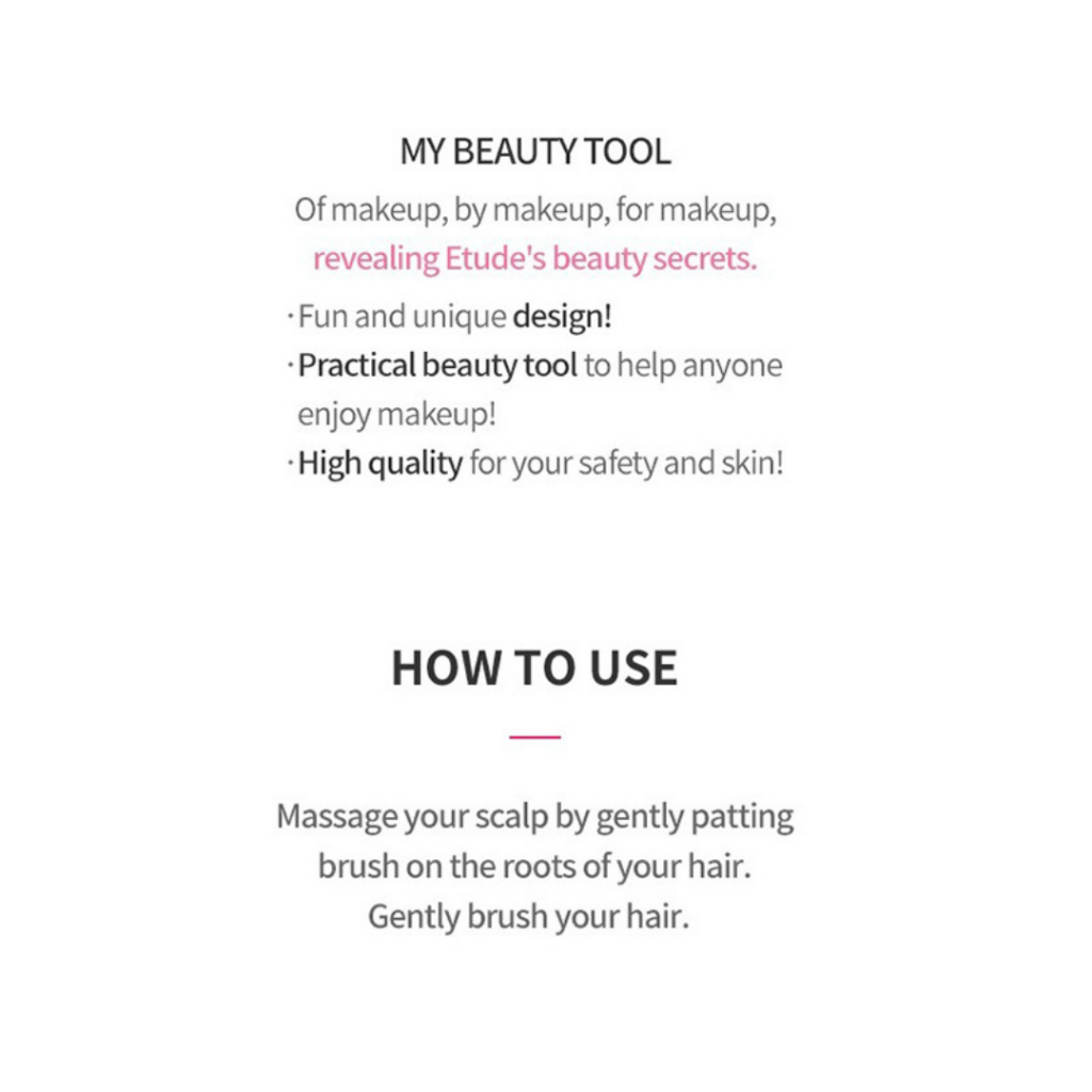 หวี ETUDE HOUSE My Beauty Tool Standing Hair Brush