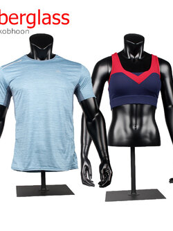 หุ่นโชว์เสื้อผ้าครึ่งท่อนบนไฟเบอร์กลาส (พรีออเดอร์)