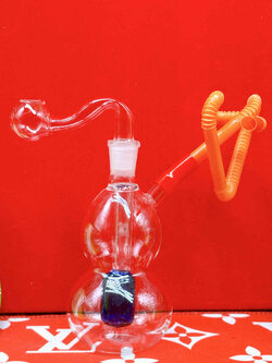 Set Glass Blue Percolator + Classic Cup (19)