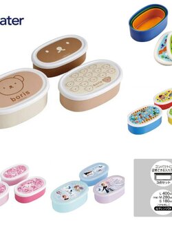 NEW เพิ่มลายปี 2026 Skater - Antibacterial seal conner 3P setเซตกล่องอาหาร กล่องข้าว 3 ขนาด