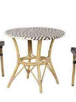 Outdoor Garden Stacking Balcony Patio Restaurant Plastic Rattan Wicker French Bistro Dining Chair For Cafe