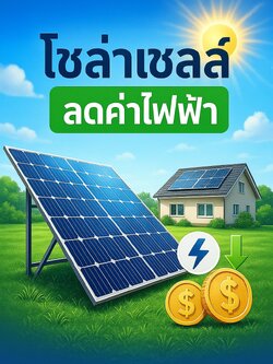ลดค่าไฟฟ้าด้วยโซล่าเซลล์