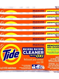 [แบ่งขาย / ซอง] ผงล้างเครื่องซักผ้า Tide washing machine cleaner, ขนาด 75g. / ซอง