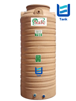 SAFE ถังเก็บน้ำ PE 750 ลิตร ลายแกรนิต รุ่น WTG750 มี 4 สี : ทราย / เขียว / เทา / แดง