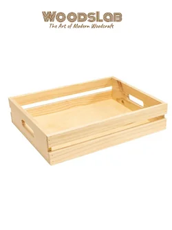 ลังไม้สน รุ่น LM14R | ลังไม้ฝาเปิดเรียบ สไตล์มินิมอล สำหรับจัดเก็บและตกแต่งบ้าน