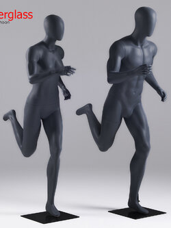 หุ่นโชว์ท่าวิ่งไฟเบอร์กลาส (พรีออเดอร์)