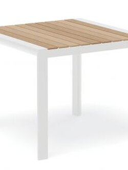 Metal Aluminum-plastic Wood Furniture Outdoor Dining Room Outdoor Table and Chair Indoor Modern Design Table