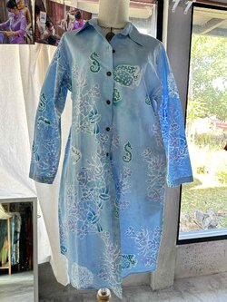 ชุดเดรส คอปก บาติก