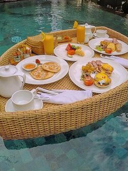 Factory plastic Rattan Pool Floating Tray For Serving Food on the Water - High Quality Rattan