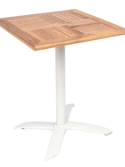 Lifepursue Garden Teak Wood Dining Table Commercial Outdoor Square Table Furniture