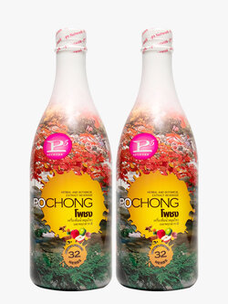 น้ำสมุนไพรโพชง พลัส Pochong Plus 2 ขวดใหญ่ ขนาด 980 มล. จัดส่งฟรี เก็บปลายทาง