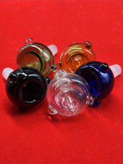 Glass 3 Big Marbles Glass Cup (14.5mm.)(28)