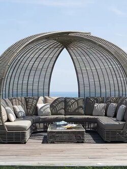 Weather Outdoor Sun Bed Patio Rattan Swimming Pool Furniture Sun Lounger