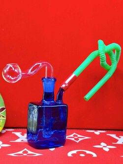 Set Glass Blue Percolator + Classic Cup (17)