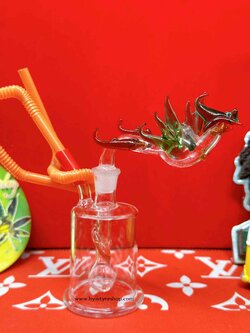 Set Glass Orange Percolator + Phoenix Cup (2)