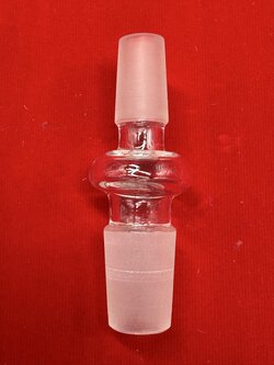 Adaptor Glass Male and Male (2) (18.8mm.-14.5mm.)