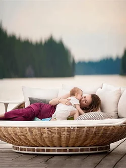 Factory customization rattan outdoor furniture hotel patio wicker sunbed home use backyard round bed outdoor rattan daybed