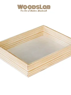 ถาดไม้สนแท้ รุ่น LM4 ถาดไม้ธรรมชาติ สำหรับตกแต่งบ้านและร้านกาแฟ