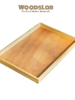 ถาดไม้สน รุ่น LM4B | ถาดเสิร์ฟอาหารสไตล์มินิมอล งานไม้แท้ธรรมชาติ