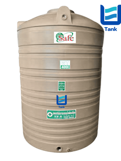 SAFE ถังเก็บน้ำ PE 4000 ลิตร สีเรียบมาตรฐาน รุ่น WT4000 มี 4 สี : ครีม,ขาว,น้ำเงิน,เทา