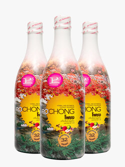 น้ำสมุนไพรโพชง พลัส Pochong Plus 3 ขวดใหญ่ ขนาด 980 มล. จัดส่งฟรี เก็บปลายทาง