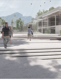 สถาปนิกโปร Sippakorn :ออกแบบภูมิทัศน์ ,วางผังโครงการ (Landscape & Exhibition Design)