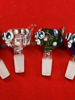 Glass Golden Fish Glass Cup (14.5mm.)(27)