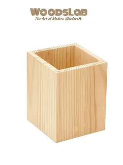 ที่ใส่ปากกาตั้งโต๊ะไม้สน