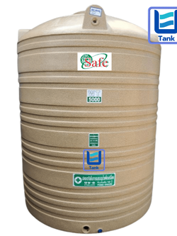 SAFE ถังเก็บน้ำ PE 5000 ลิตร ลายแกรนิต รุ่น WTG5000 มี 4 สี : ทราย / เขียว / เทา / แดง